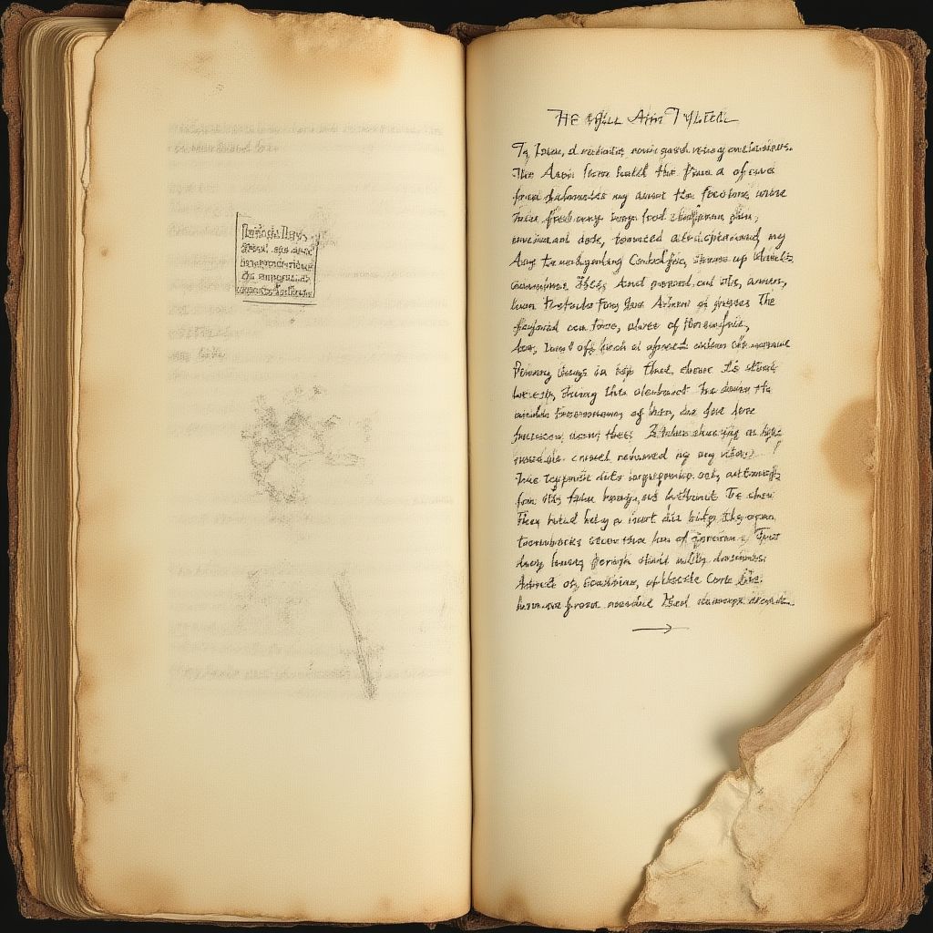 Manuscrit avec annotations marginales